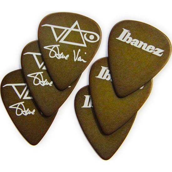 Pack de 6 uñetas Ibanez B1000SV BR Steve Vai café