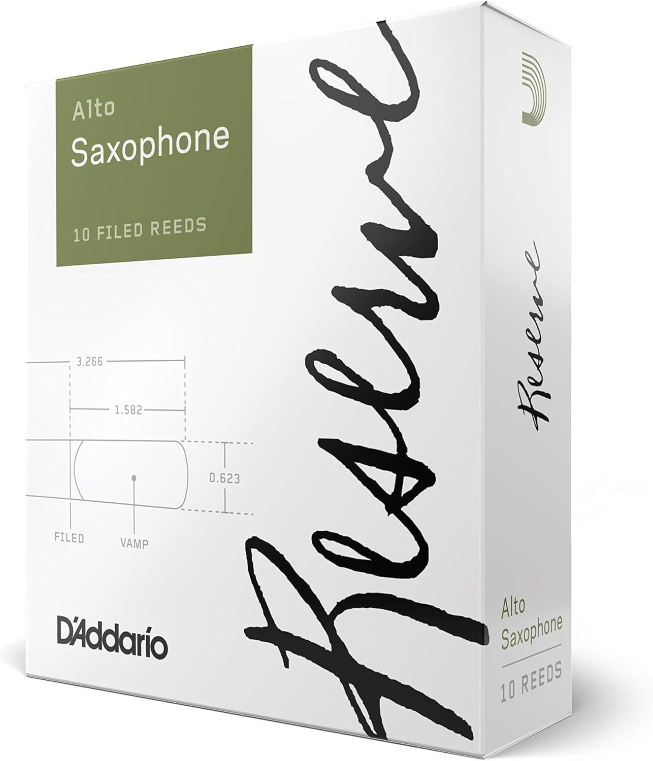 Caja de 10 cañas para Saxo Alto Daddario DJR1030 RESERVE 3.0