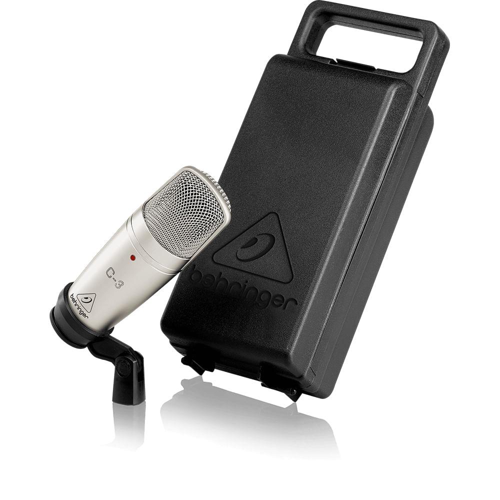 Micrófono Profesional Condensador Behringer C-3 Multipatrón