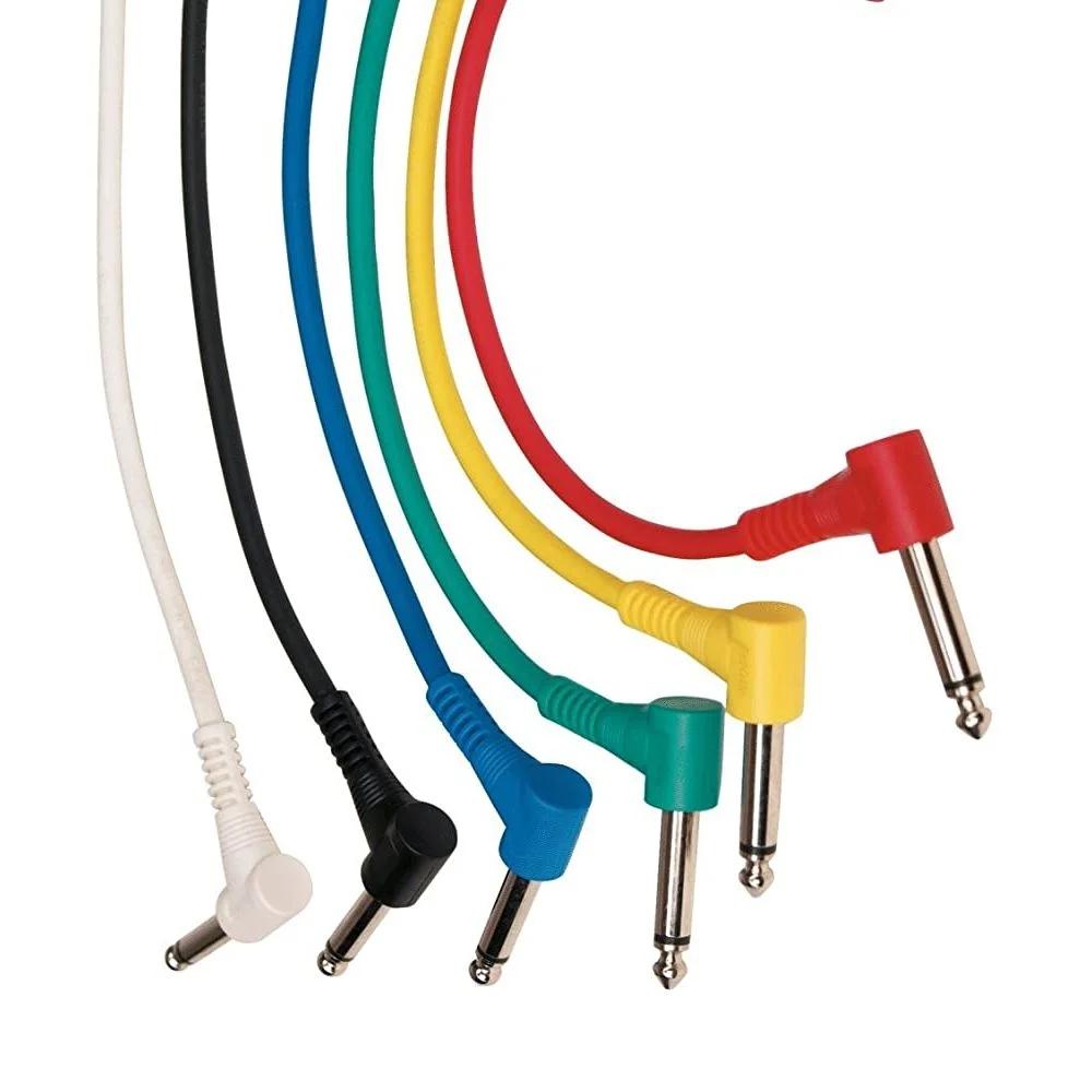 Pack de 6 cables patch para efectos Rockbag RCL30031D5