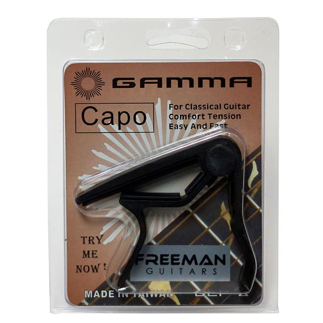 Capo para guitarra clásica Freeman FRGCP8 color negro