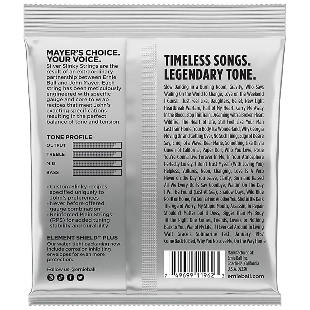 Cuerdas Guitarra Eléctrica Ernie Ball John Mayer 2218