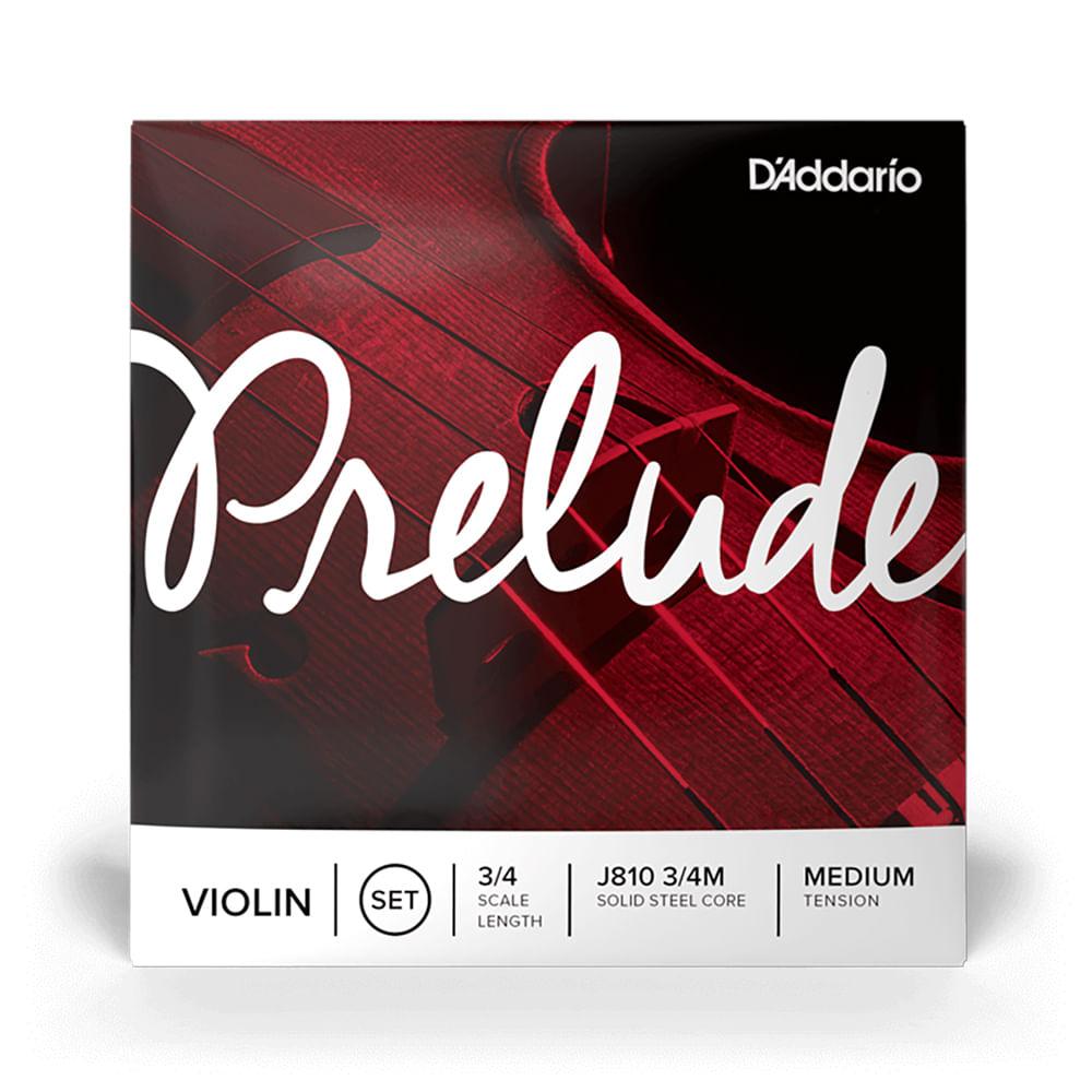 Set de cuerdas para violín Daddario J810 3/4M 3/4 medium