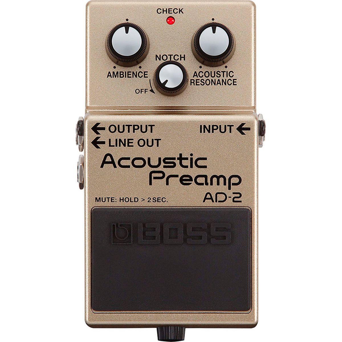 Pedal Boss Preamplificador acústico AD-2