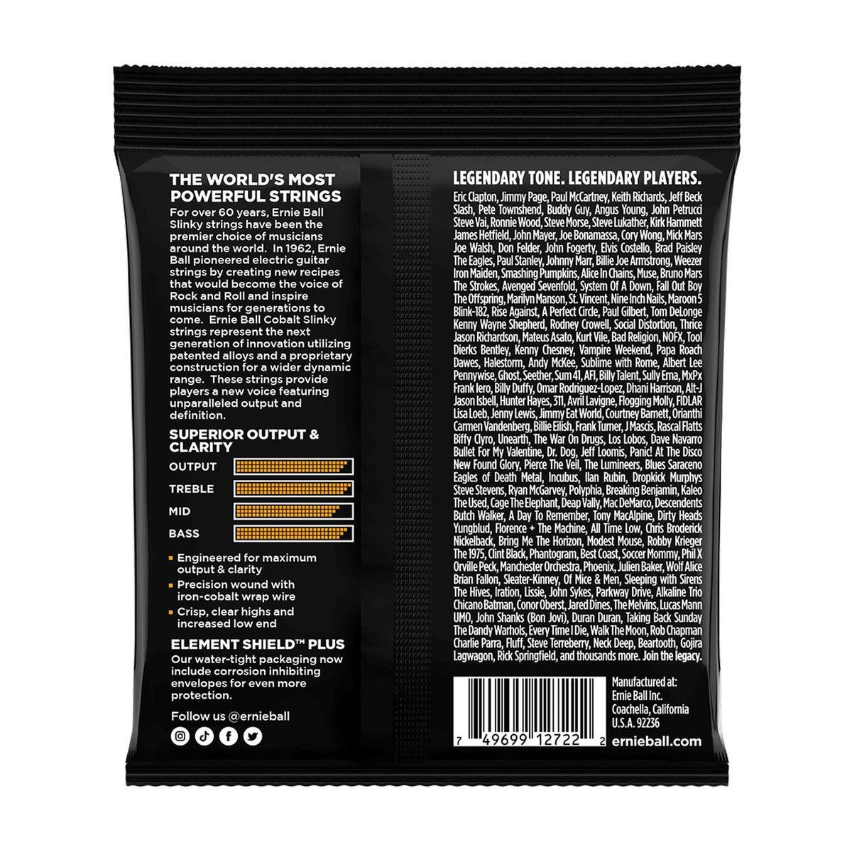 Set de cuerdas para guitarra eléctrica Ernie Ball 2722 9/46