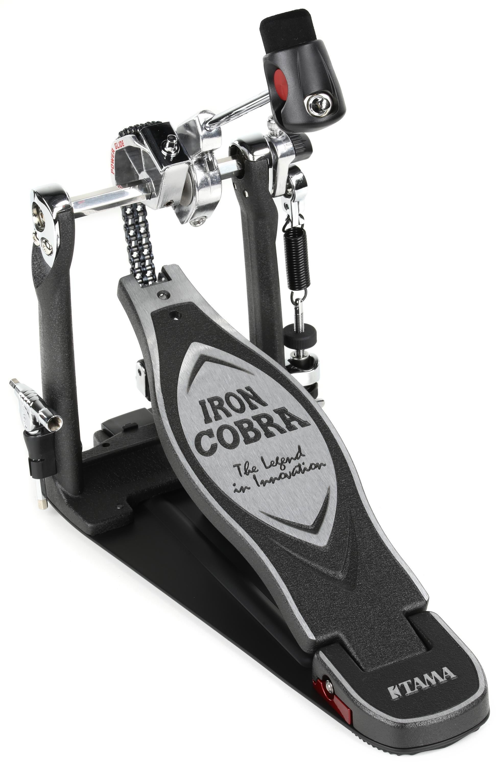 Pedal de bombo simple Tama HP900PN Iron Cobra con case