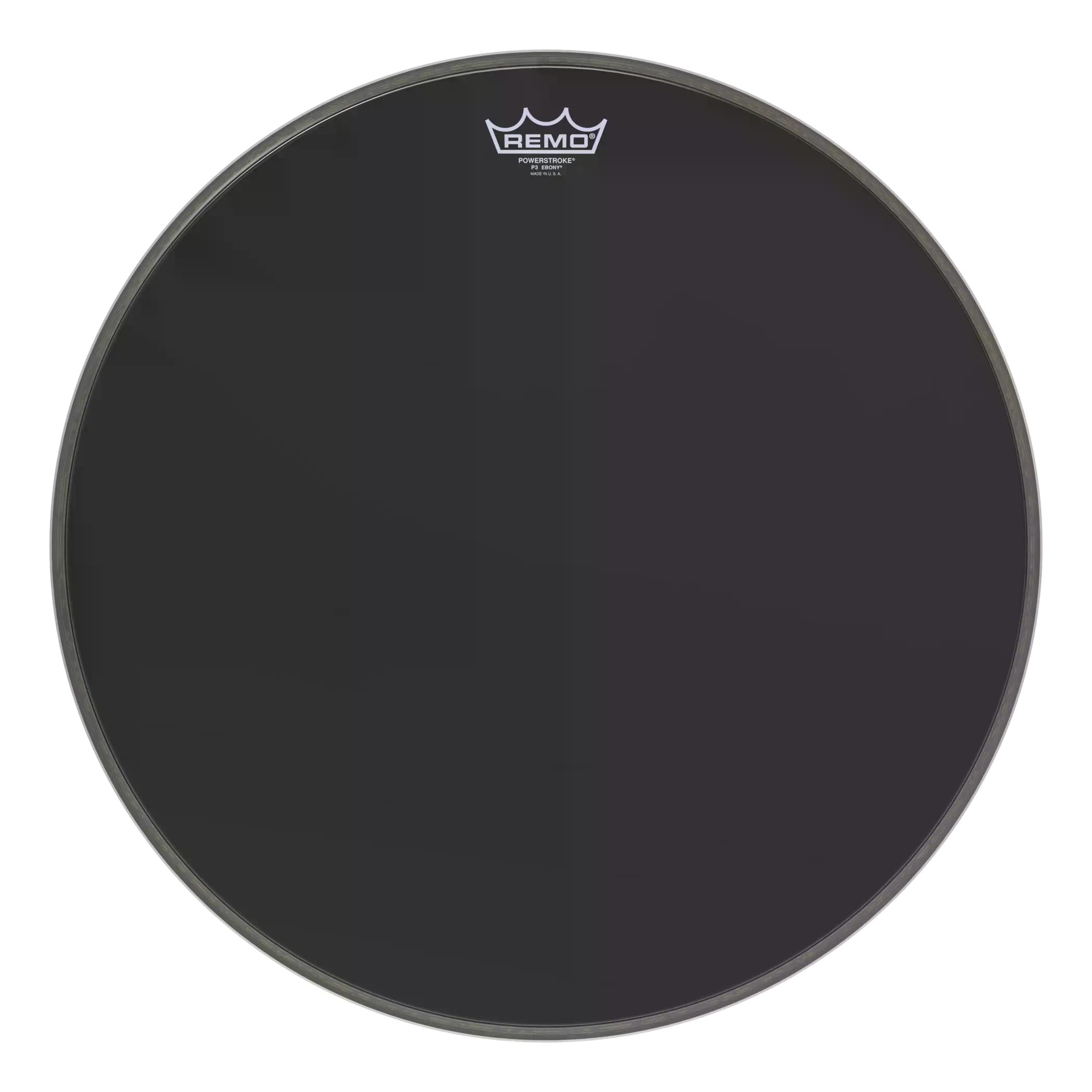 Parche Remo resonante Ebony 20 pulg P3-1020-ES Powerstroke 3