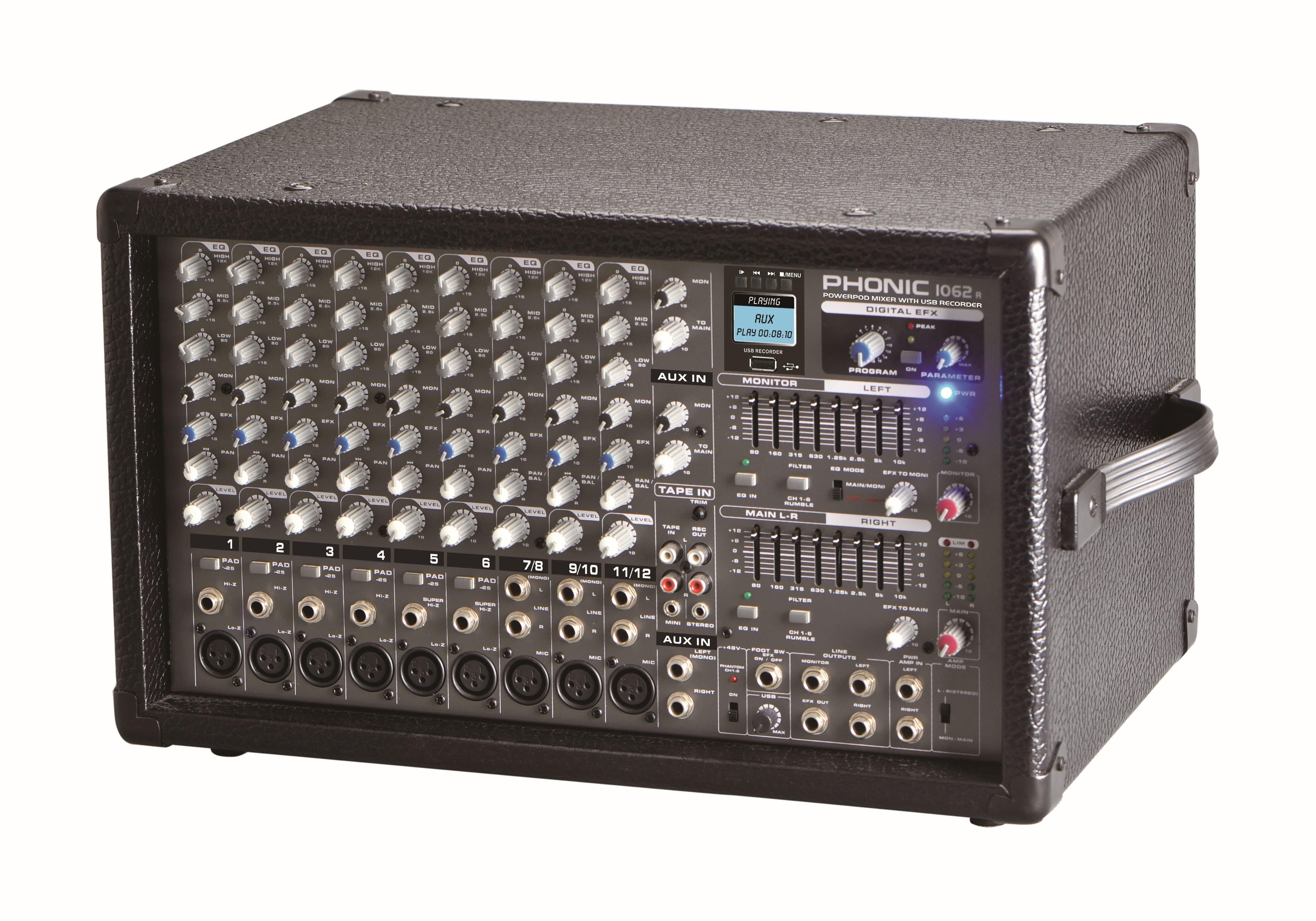 Mixer Con Power Phonic Powerpod1062r