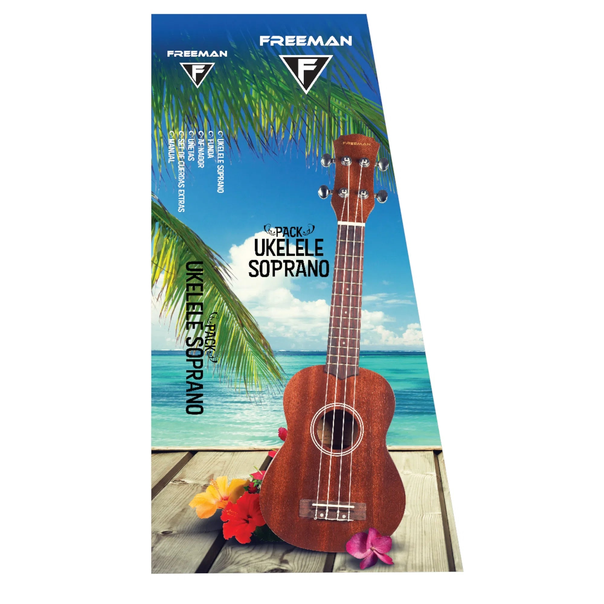 PACK FREEMAN UKELELE SOPRANO ACÚSTICO