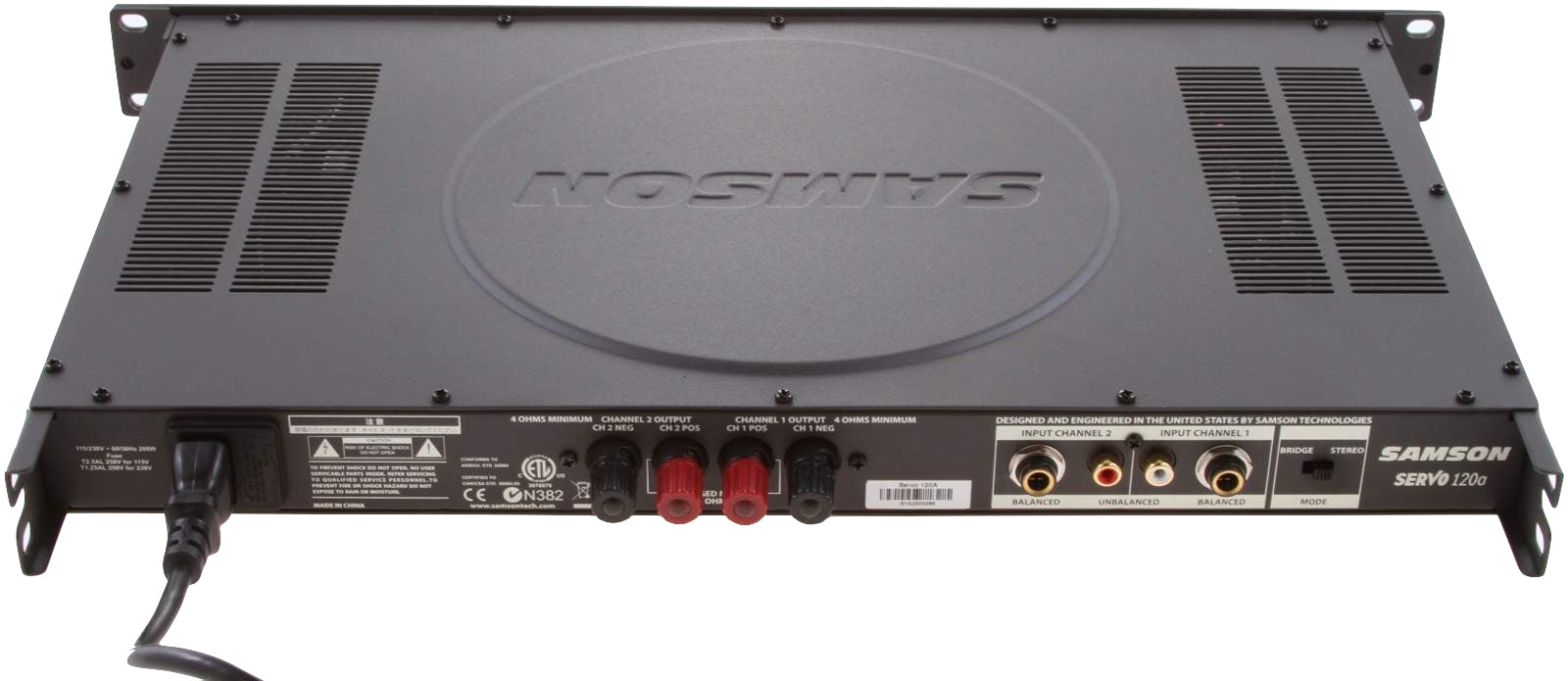 Amplificador de potencia Samson SERVO 120A 120 watts