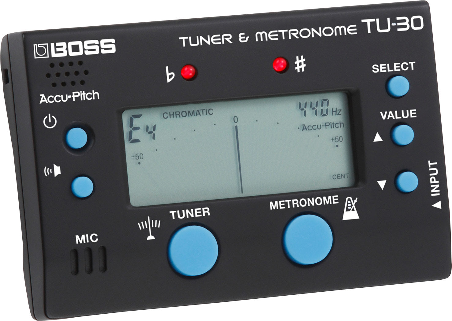 Afinador cromático / metrónomo Boss TU-30