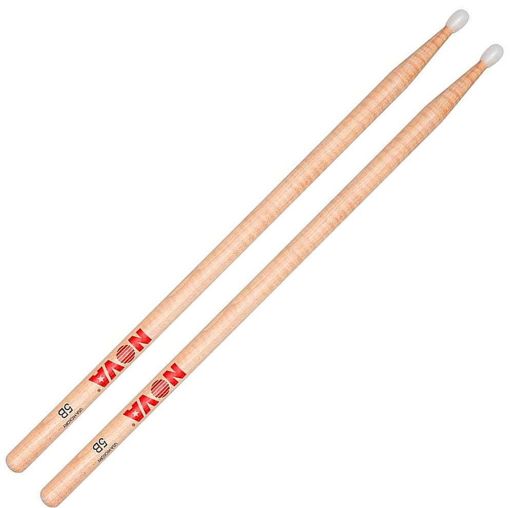 Baqueta Nova N5BN 5B punta de nylon Vic Firth