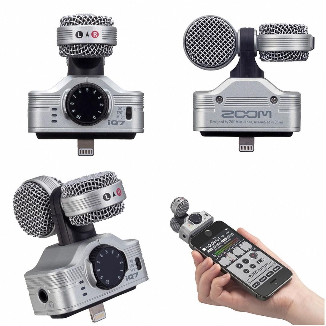 Micrófono estéreo Zoom iQ7 para Ipod Iphone Ipad